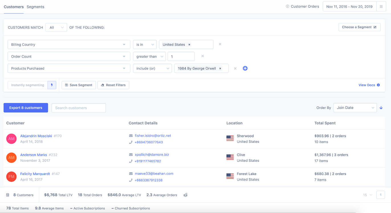 FoodBevBiz's customer segmenting system