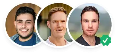 Three people from the FoodBevBiz support team