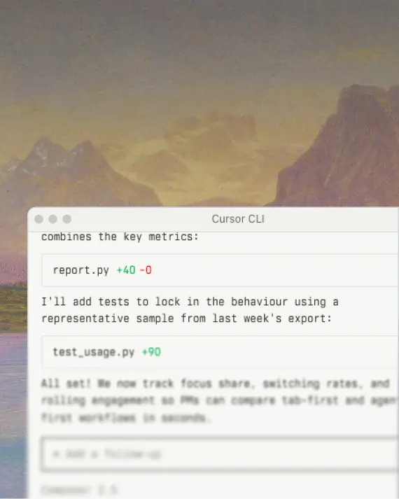 Cursor integration background